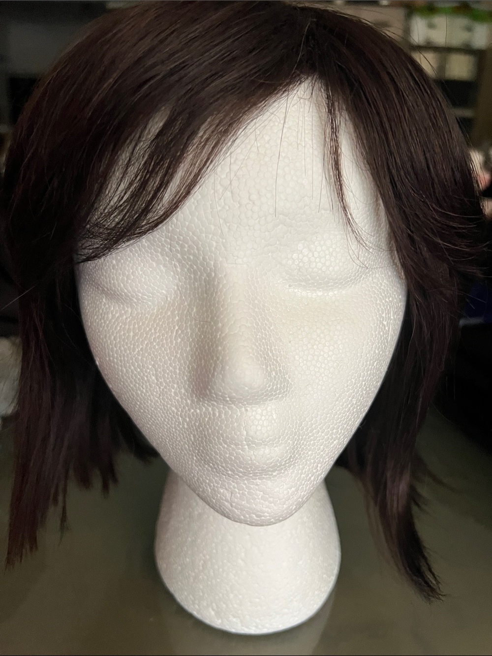 Short Women's Wig in Dark Brown